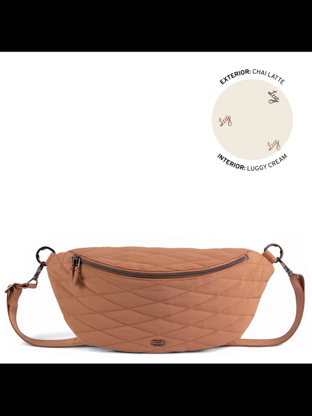 NWT: LUG BEMO CLOUD GO SLING BAG- CHAI LATTE
